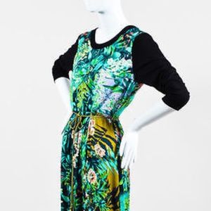 Anthropologie Tracy Reese Green Floral Dress